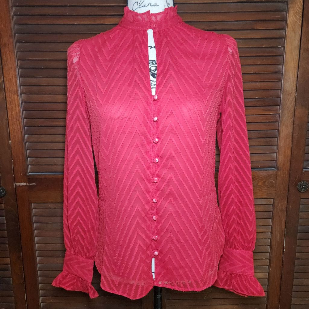 New Walter Baker Justice Top in Raspberry